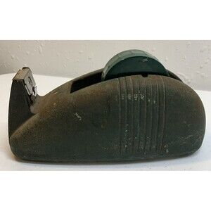 Vintage 1940s Heavy Duty Cast Iron Scotch Tape Dispenser "IRON WHALE"